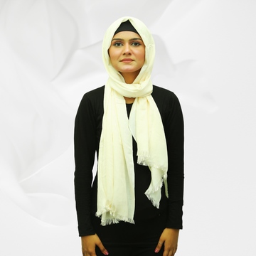 Viscose Self Jacquard - Off White