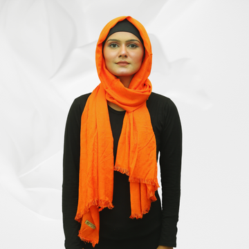 Viscose Self Jacquard - Orange