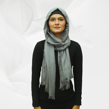 Viscose Self Jacquard - Grey