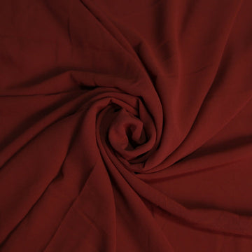 Plain Georgette -Lipstick Red