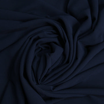 Plain Georgette - Navy Blue