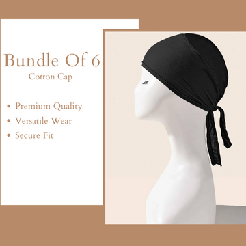 Cotton Cap - Pack Of 6