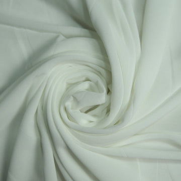 Plain Georgette - White