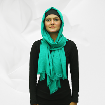 Viscose Self Jacquard - Sea Green
