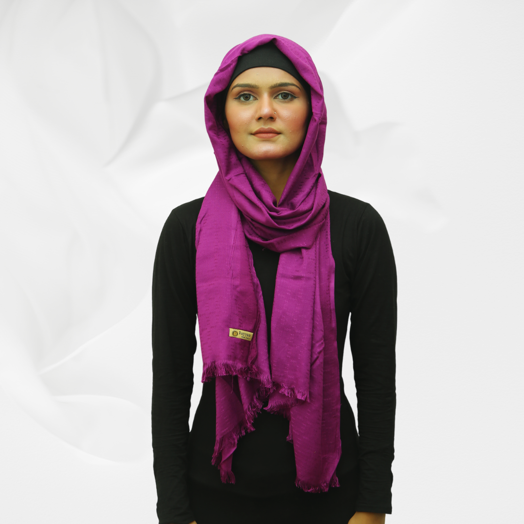 Viscose Self Jacquard - Magenta