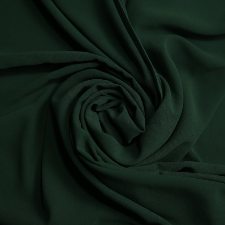 Plain Georgette - Bottle Green