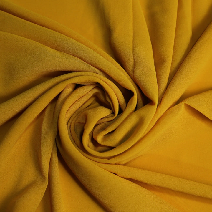 Plain Georgette - Mustard