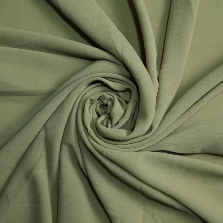 Plain Georgette- Tea Green